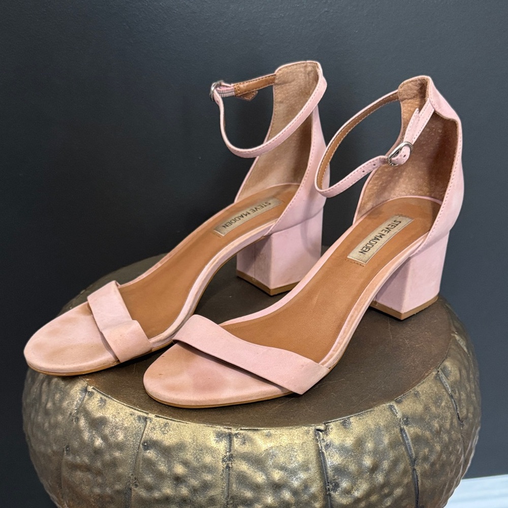 Steve Madden Blush Ankle Strap Heels